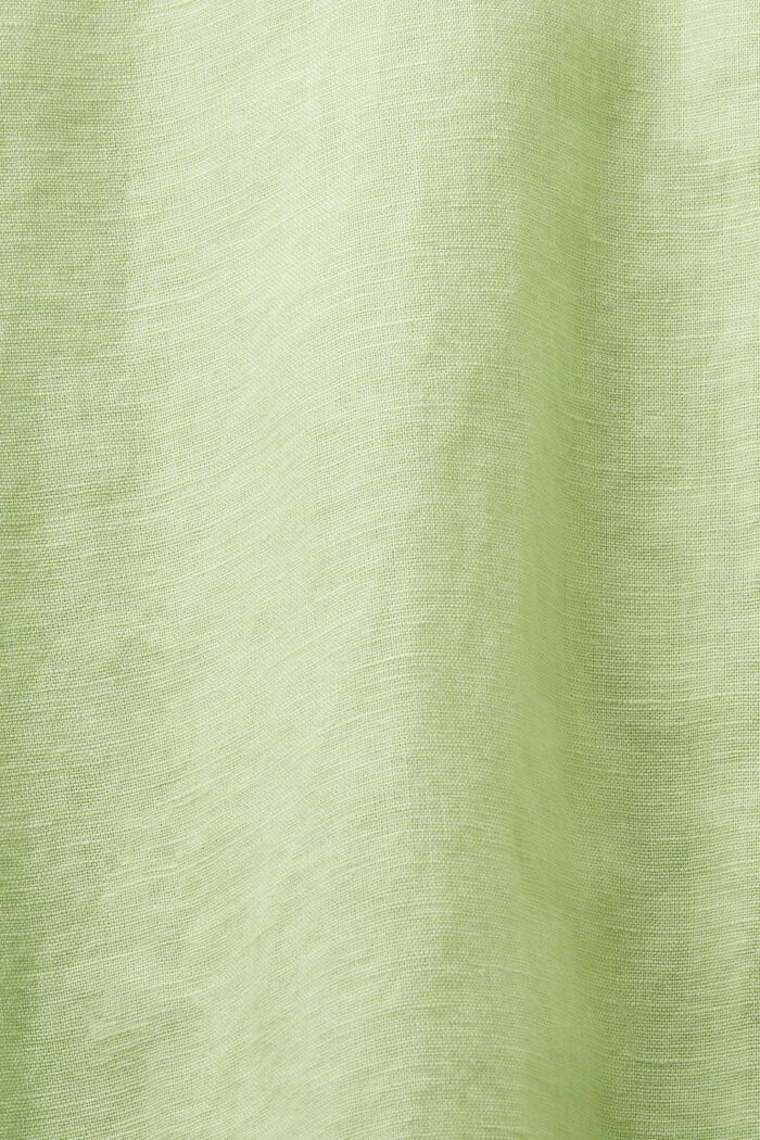 Overhemd van linnen van katoen, LIGHT GREEN, detail image number 4