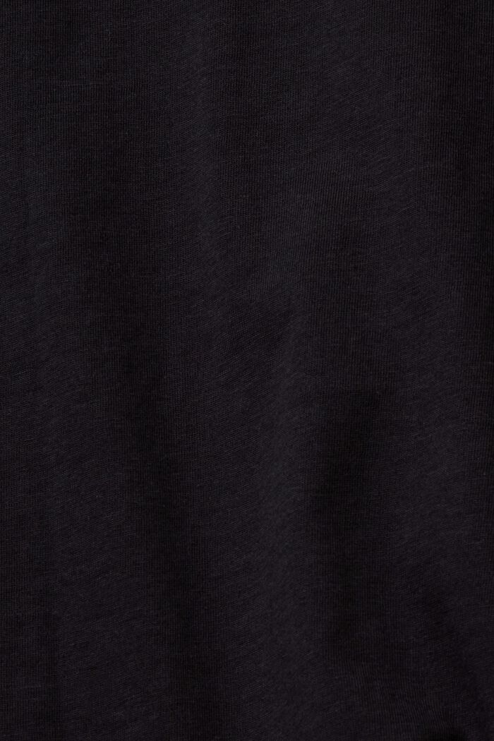 T-shirt imprimé, 100 % coton, BLACK, detail image number 5