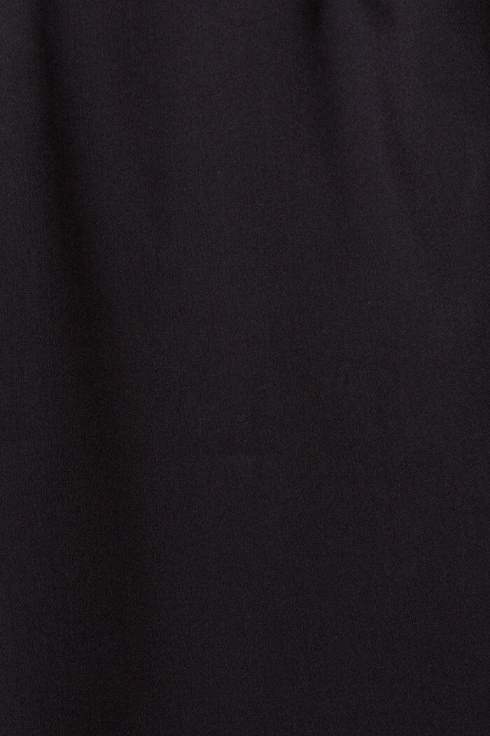 High-rise culotte met bandplooien, BLACK, detail image number 1
