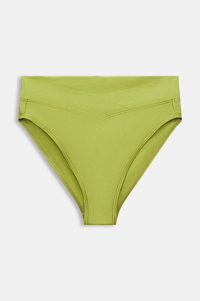 Bikinibroekje met hoge taille, LEAF GREEN, detail image number 4