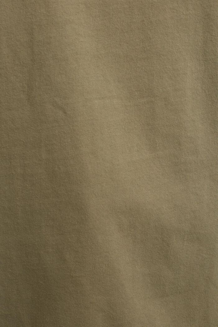 T-shirt met print, 100% organic cotton, LIGHT KHAKI, detail image number 4