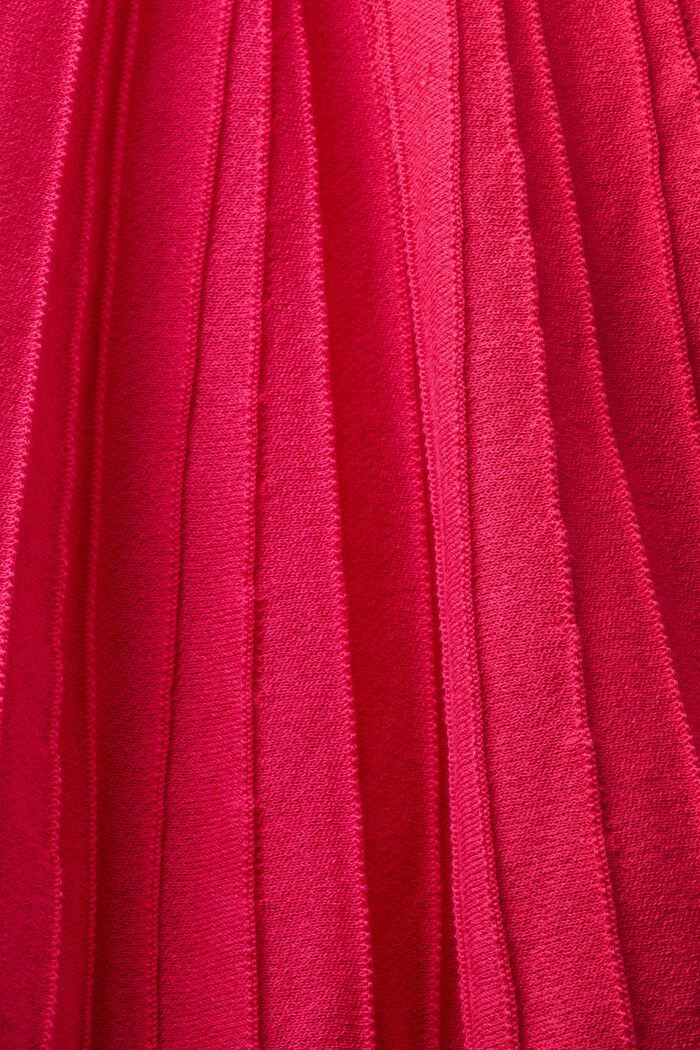 Mini-jupe plissée de coupe trapèze, PINK FUCHSIA, detail image number 4
