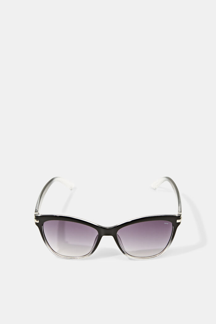 Cat-eye zonnebril met kleurverloop, BLACK, detail image number 0