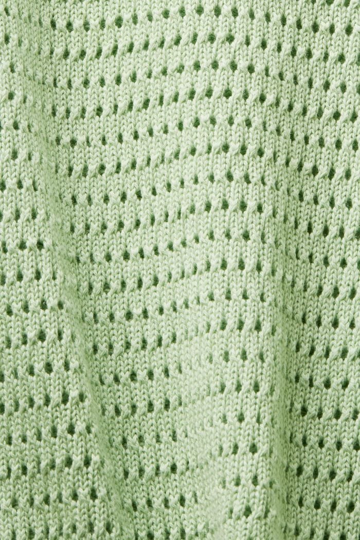Mesh trui met korte mouwen, LIGHT GREEN, detail image number 5