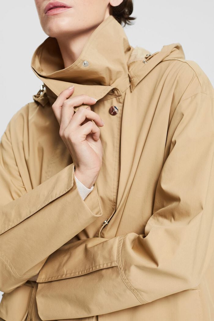 Manteau à capuche amovible, CAMEL, detail image number 2