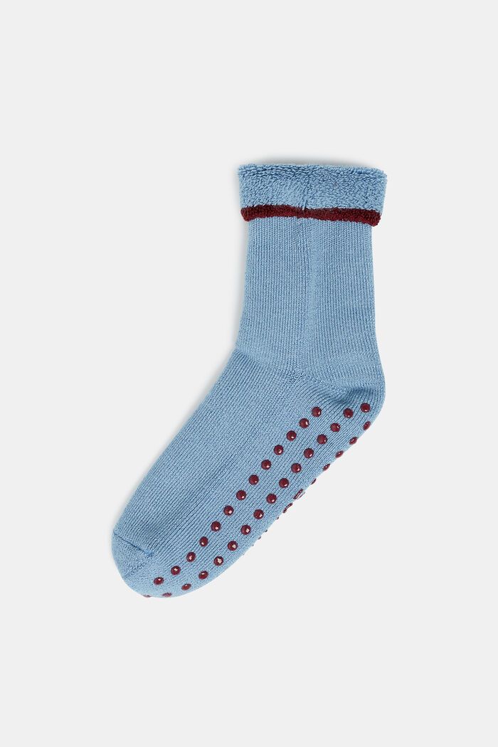 Zachte sokken met stroeve zool, wolmix, SUMMERSKY, detail image number 0