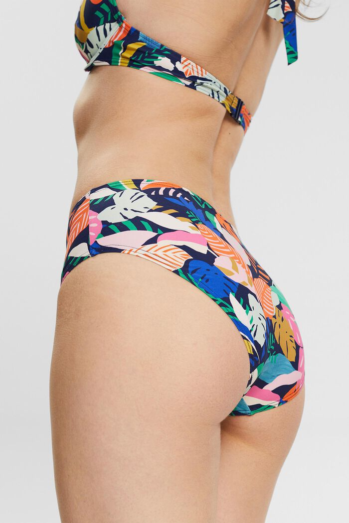 Bikinislip met kleurrijk motief, NAVY, detail image number 1