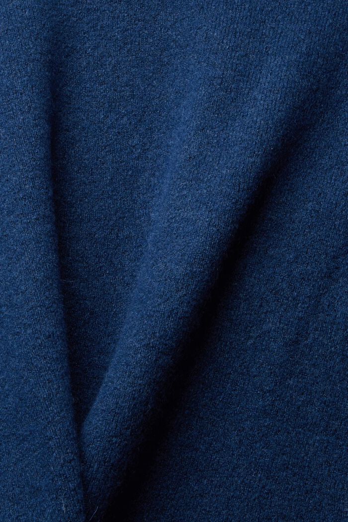 Met wol: gestreepte trui, NEW PETROL BLUE, detail image number 1