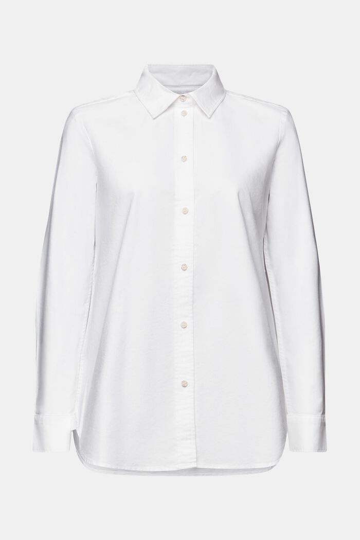 Oxford overhemdblouse, WHITE, detail image number 7