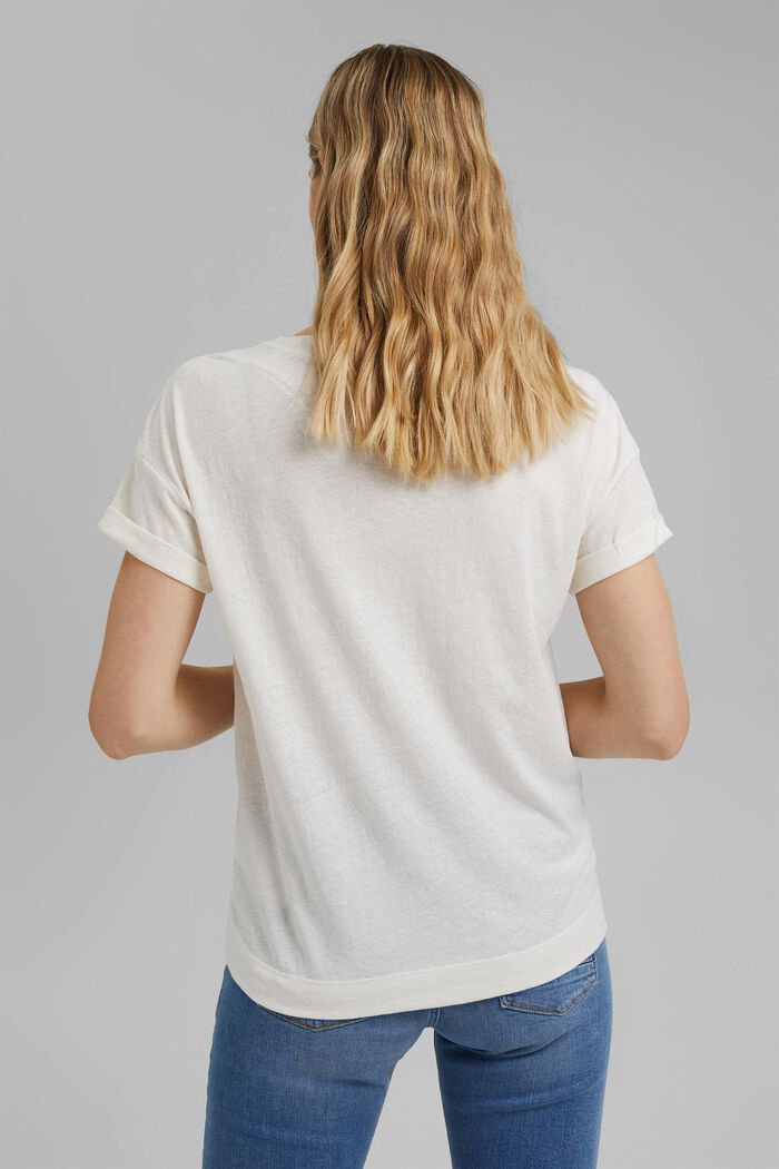 En matière recyclée : le t-shirt à teneur en coton bio, OFF WHITE, detail image number 3