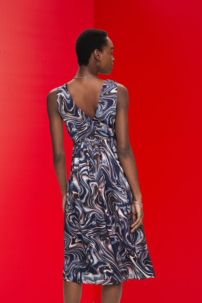 Midi-jurk met print all-over, NAVY, detail image number 3