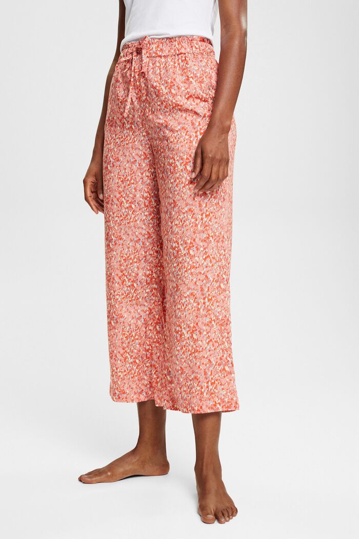 Pantalon de pyjama à motif petits pois, LENZING™ ECOVERO™, TERRACOTTA, detail image number 0