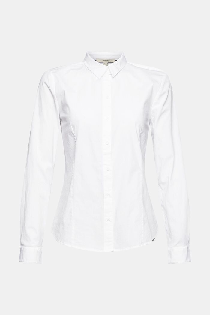 Getailleerde overhemdblouse, WHITE, detail image number 5