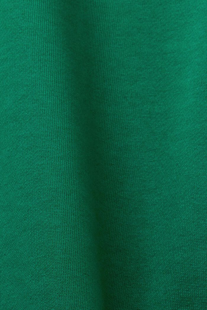 Sweatshirt met logo van organic cotton, DARK GREEN, detail image number 4