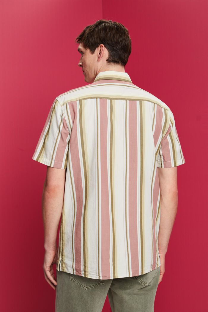 Overhemd met korte mouwen en motief, 100% katoen, DARK OLD PINK, detail image number 3