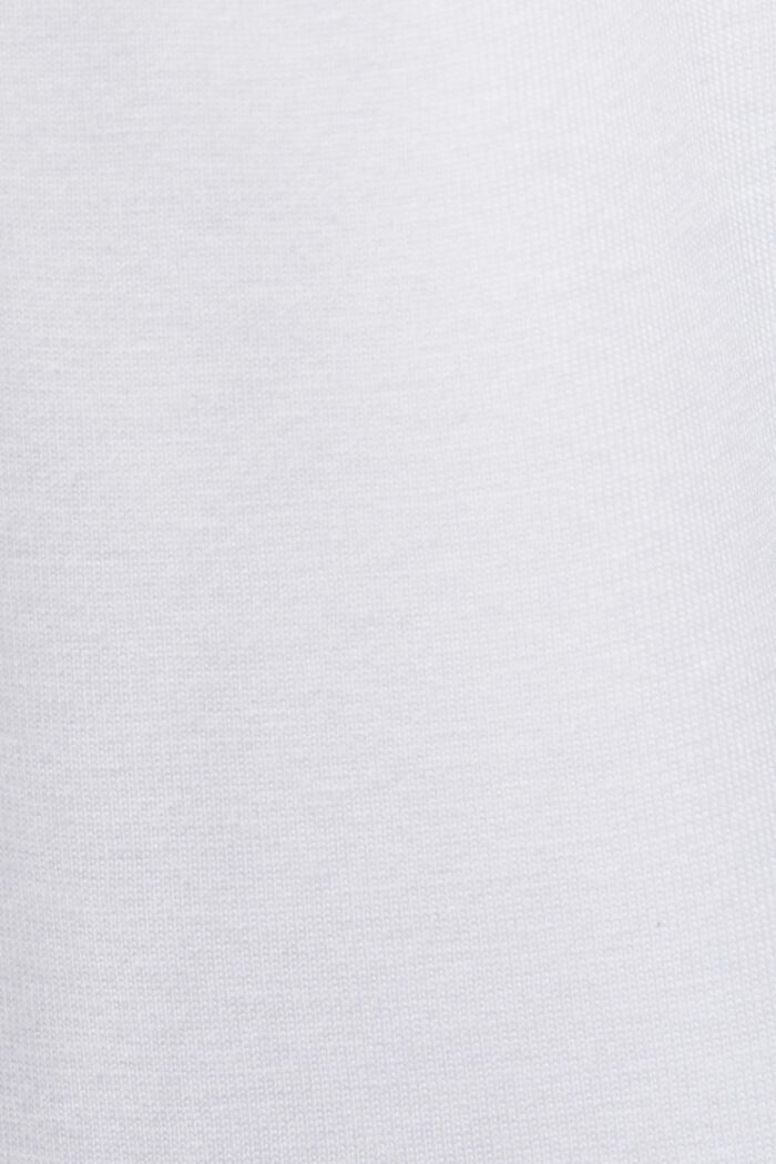 T-shirt CURVY à encolure en V, TENCEL™, WHITE, detail image number 5