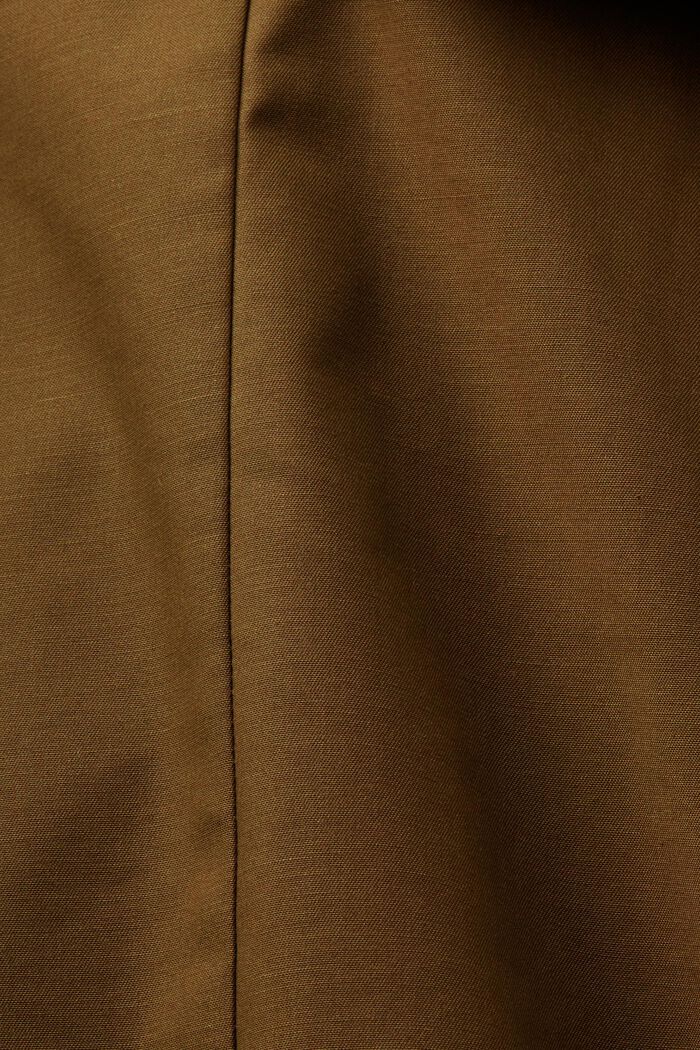 Trench-coat court à boutonnage croisé, KHAKI GREEN, detail image number 5