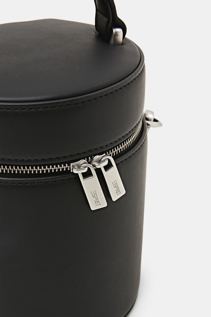 Cilindervormige bucket bag, BLACK, detail image number 1