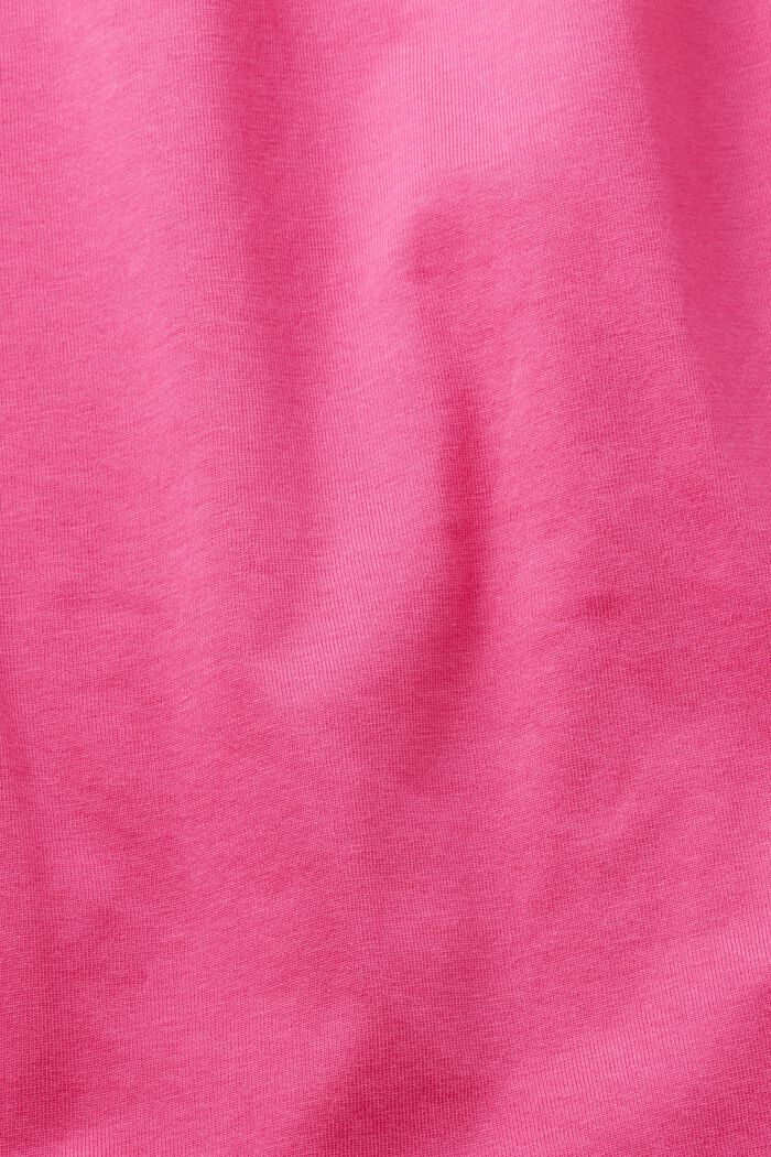 T-shirt met hartprint, PINK FUCHSIA, detail image number 4