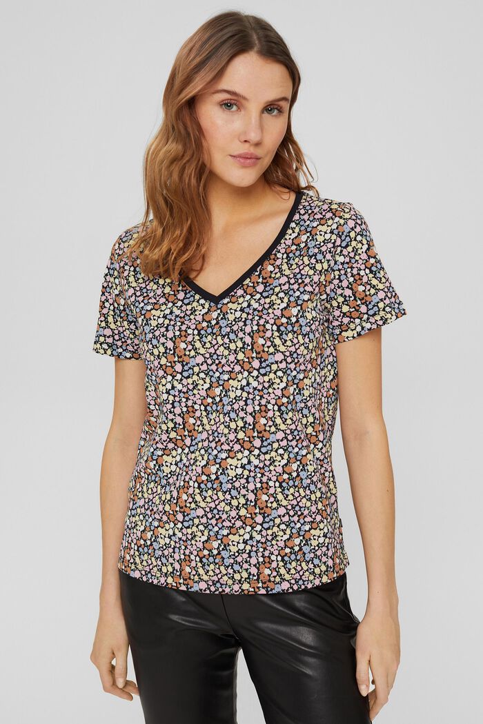 Shirt met print, van 100% organic cotton, NEW BLACK, detail image number 0