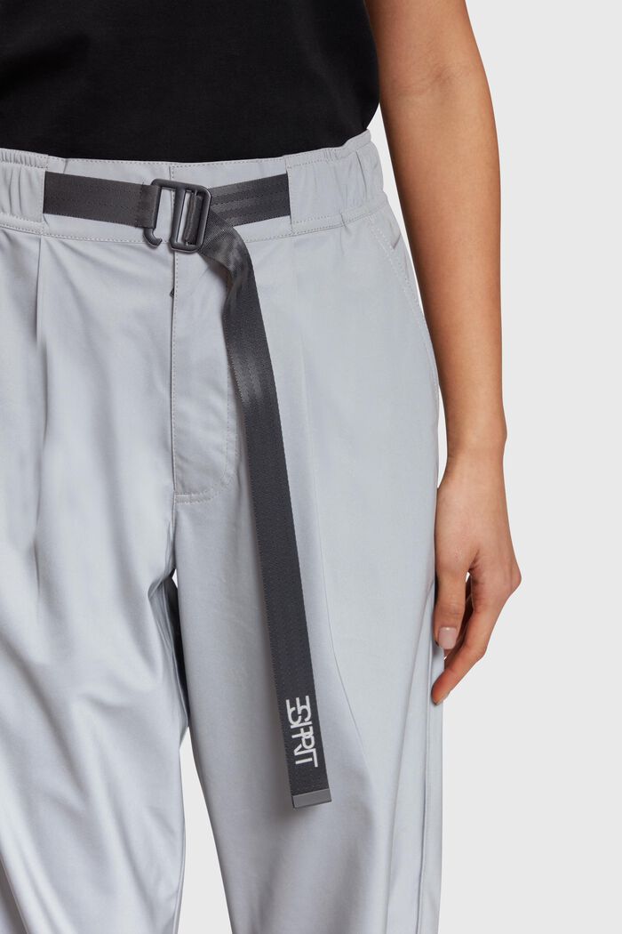 Pantalon de jogging taille haute doté d’une boucle à la taille, GUNMETAL, detail image number 2