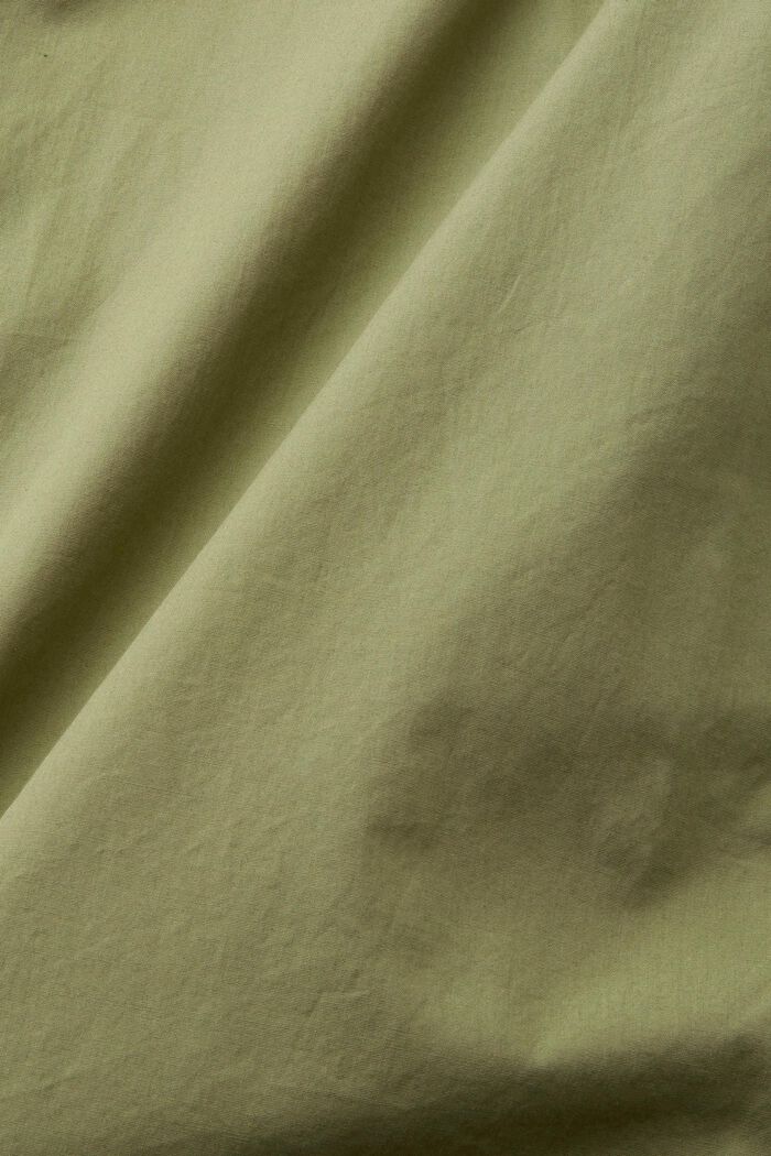 Overhemd van duurzaam katoen met korte mouwen, LIGHT KHAKI, detail image number 4