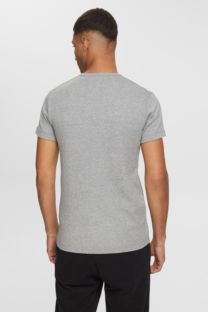 Jersey T-shirt met slim fit, MEDIUM GREY, detail image number 3