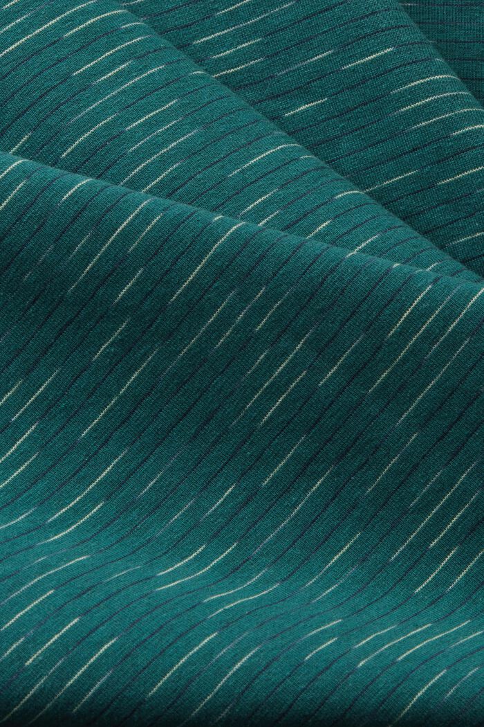 Polo chiné à mini-rayures, EMERALD GREEN, detail image number 4