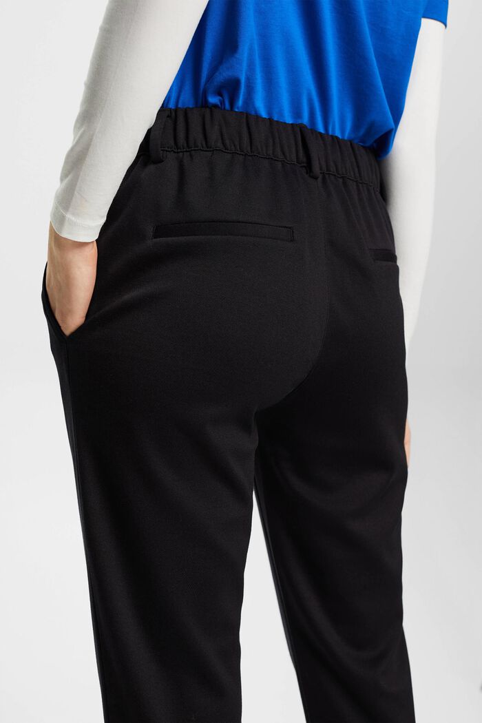 Pantalon stretch muni d´une taille élastique, BLACK, detail image number 4