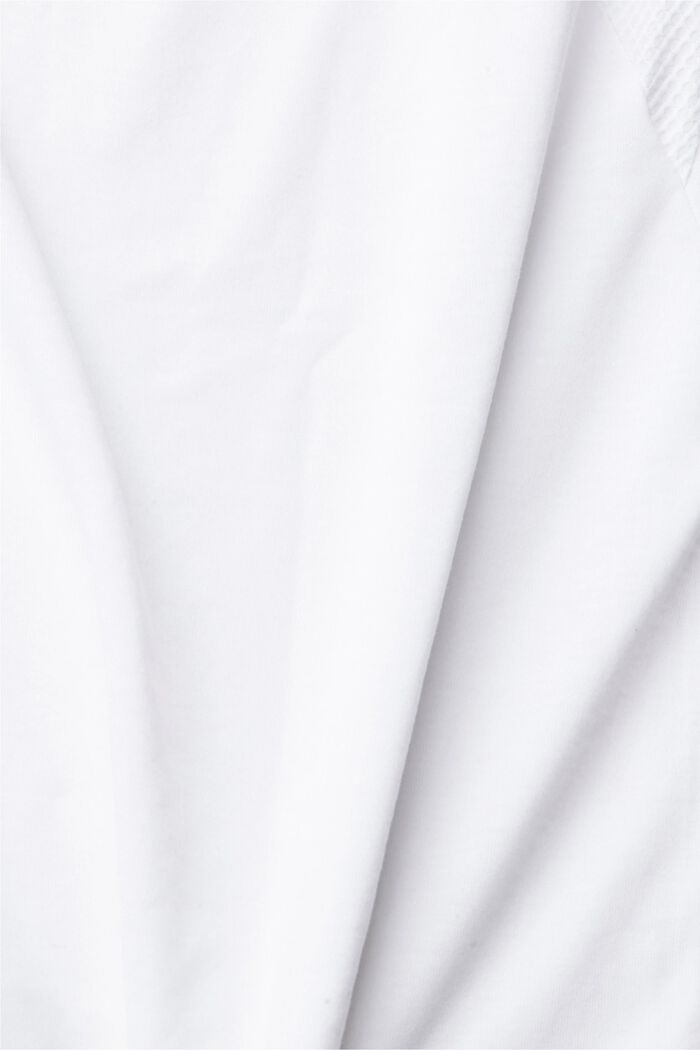 T-shirt doté d´empiècements en mesh, WHITE, detail image number 4