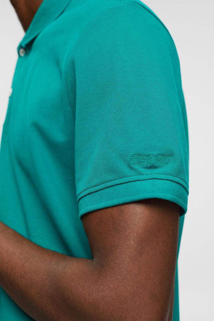 Polo coupe Slim Fit, EMERALD GREEN, detail image number 4