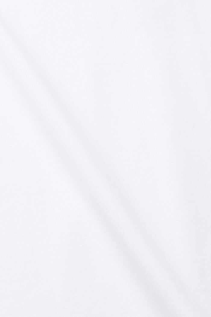 Slim fit katoenen shirt met V-hals, WHITE, detail image number 5