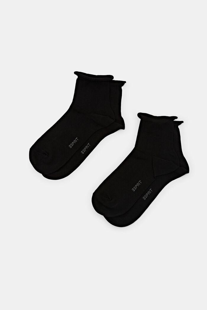 Lot de 2 paires de chaussettes en maille, BLACK, detail image number 0