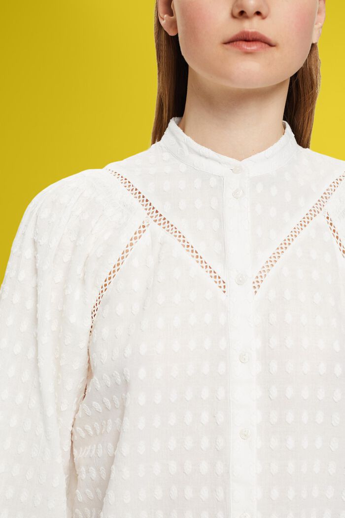 Blouse brodée, OFF WHITE, detail image number 2
