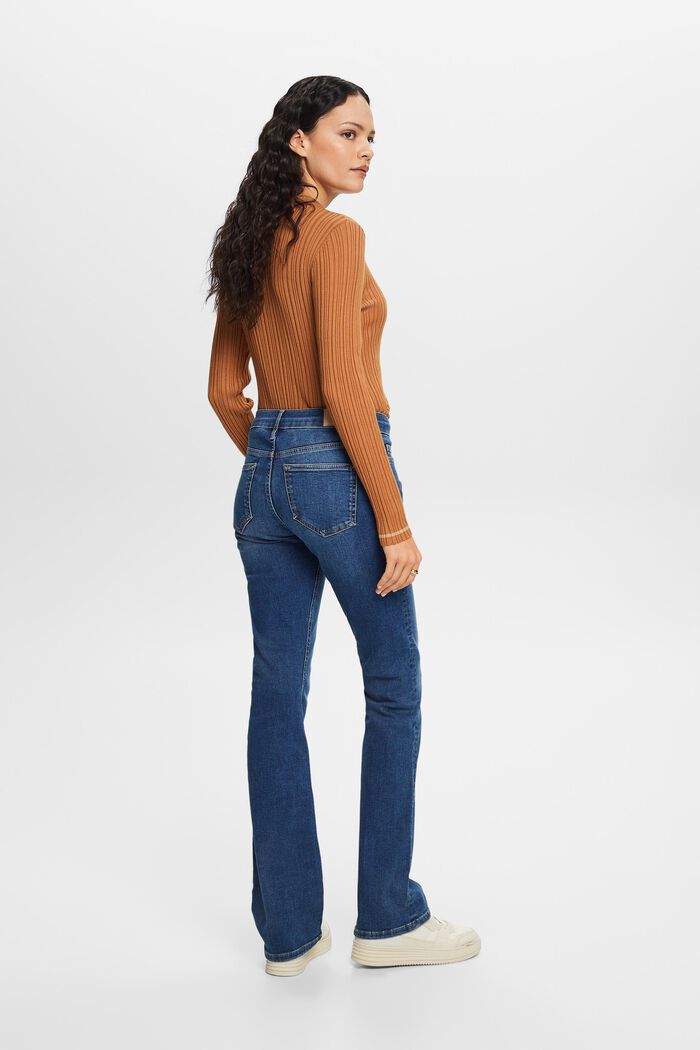 Bootcut jeans met middelhoge taille, BLUE MEDIUM WASHED, detail image number 3