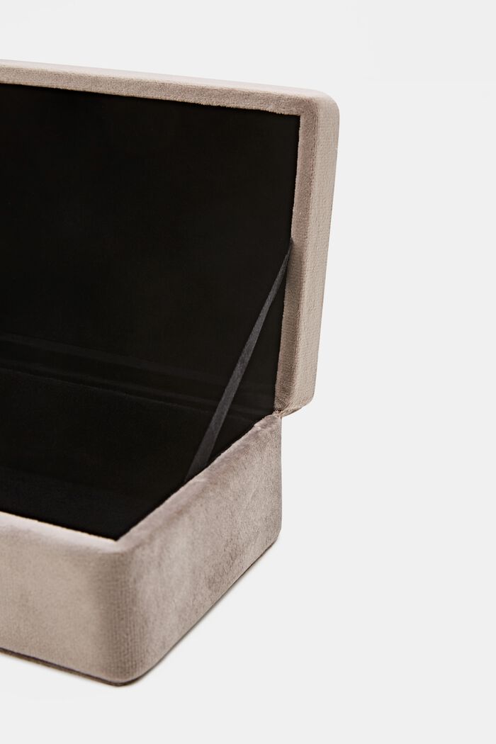 Fluwelen box met deksel, BEIGE, detail image number 2