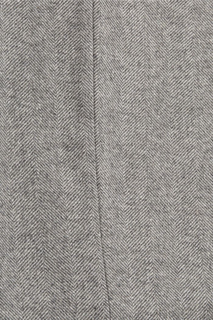 À teneur en laine : pantalon à chevrons, ANTHRACITE, detail image number 1