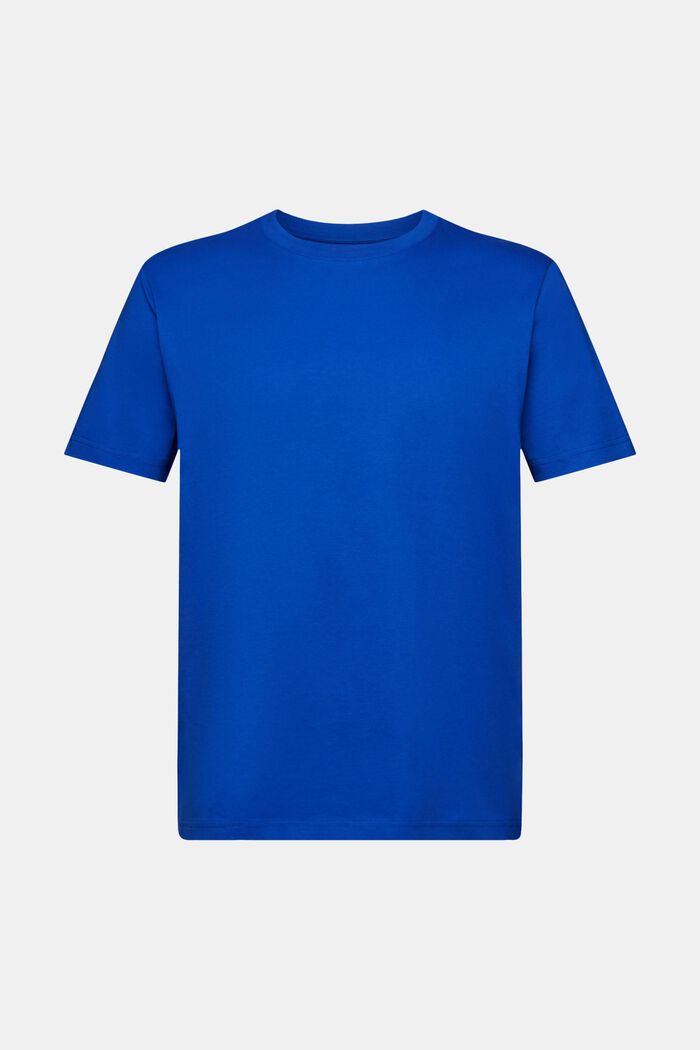 T-shirt van jersey met ronde hals, BRIGHT BLUE, detail image number 6