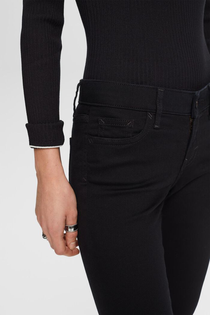 Low rise skinny jeans, BLACK RINSE, detail image number 2