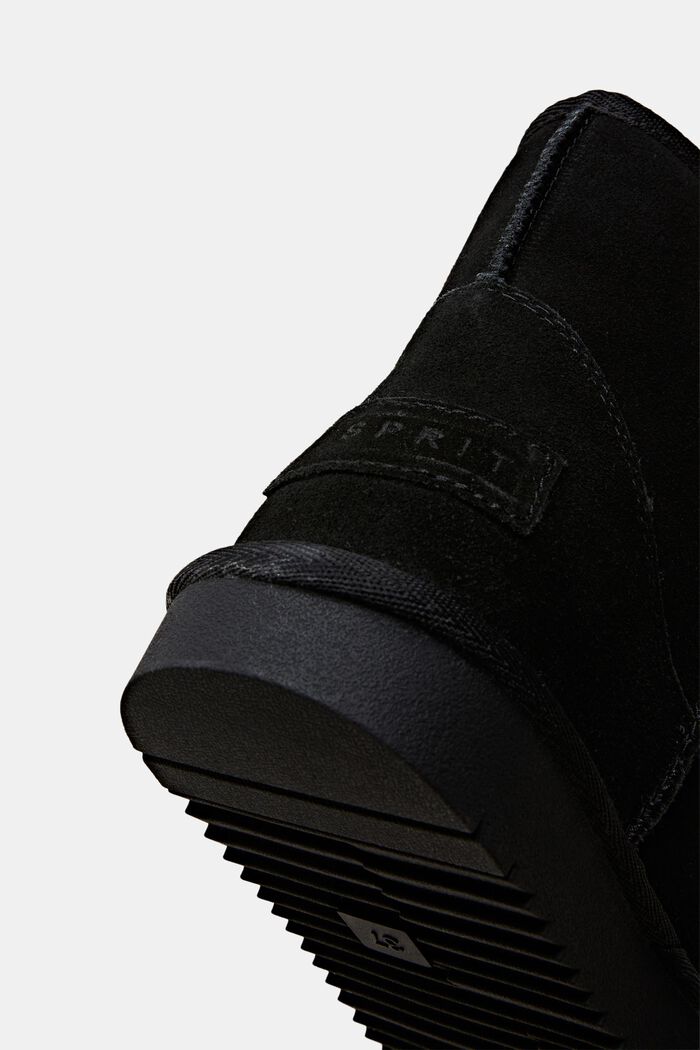 Suède laarzen met voering van imitatiebont, BLACK, detail image number 3