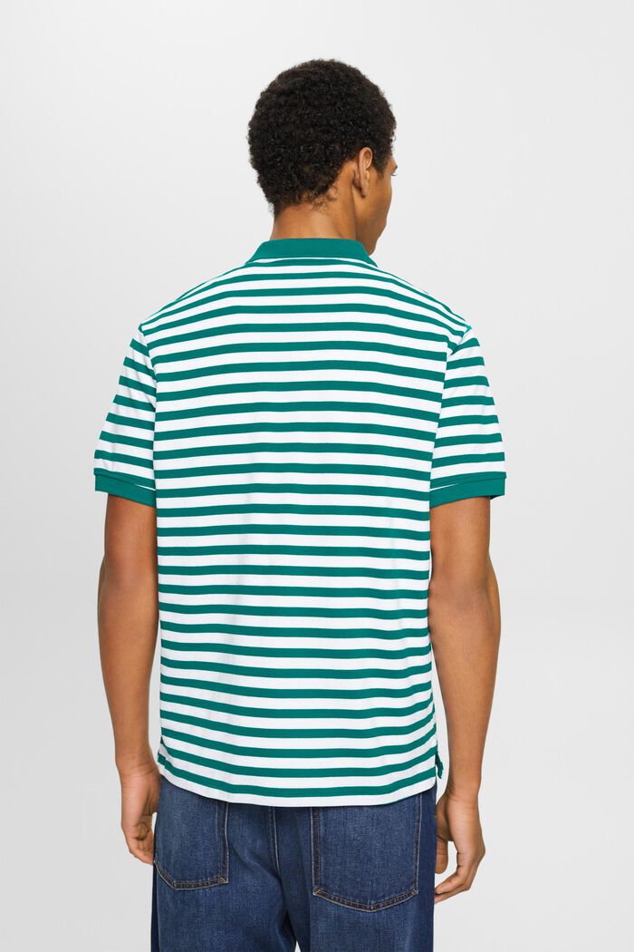 Polo rayé coupe Slim Fit, EMERALD GREEN, detail image number 3