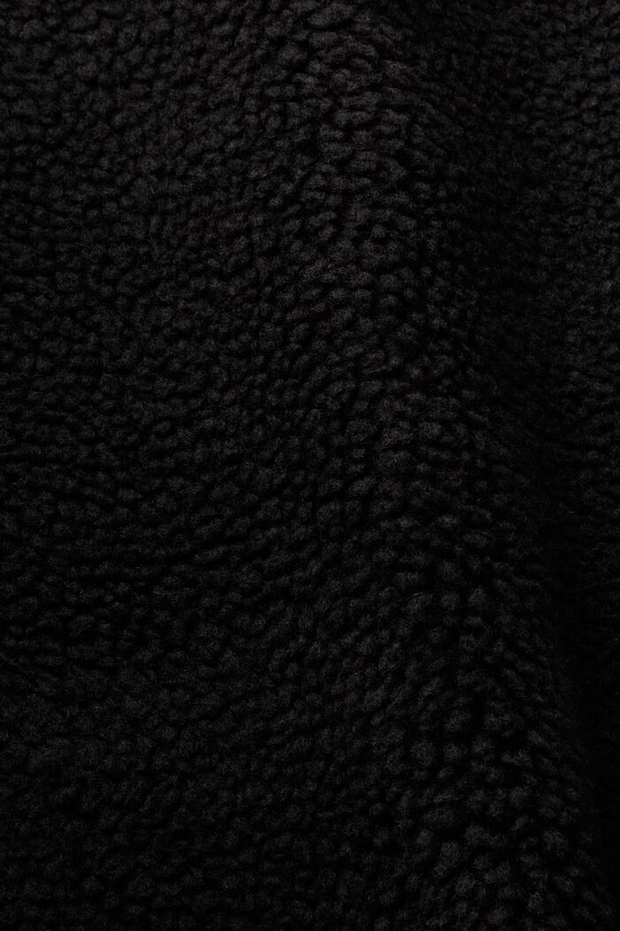Fleecevest van teddy, BLACK, detail image number 6
