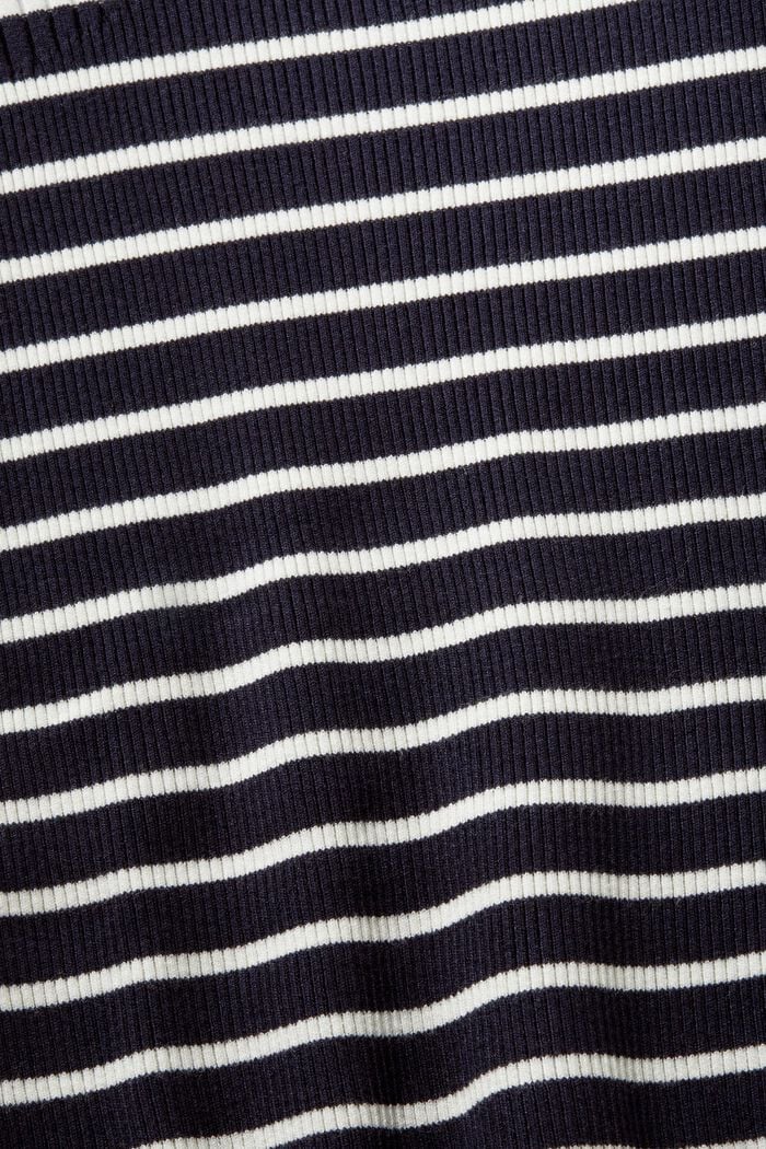 Geribde trui met korte mouwen, NAVY, detail image number 5