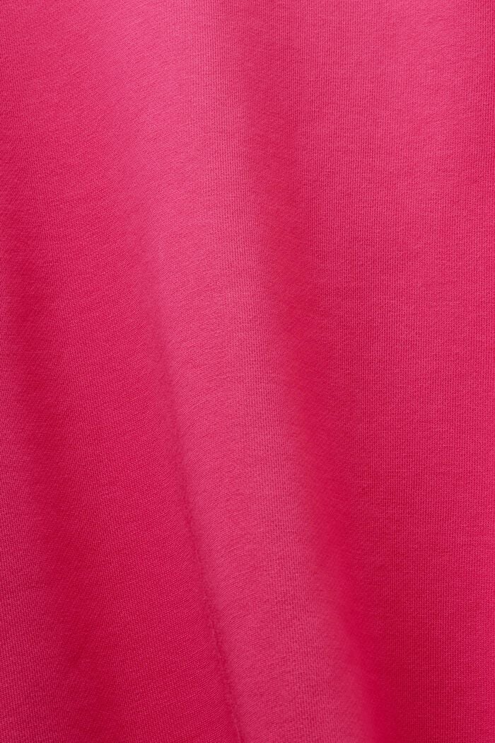 Uniseks fleece sweatshirt met logo, PINK FUCHSIA, detail image number 6