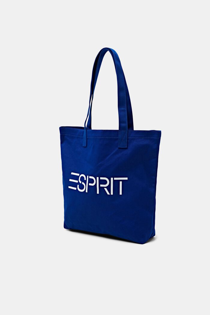 Canvas tote bag met logo, BRIGHT BLUE, detail image number 2