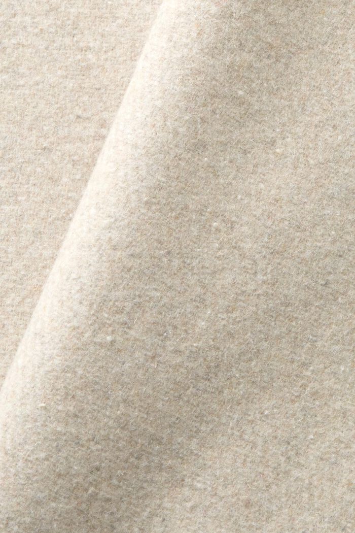 Gerecycled: mantel van wol met ceintuur, ICE, detail image number 4