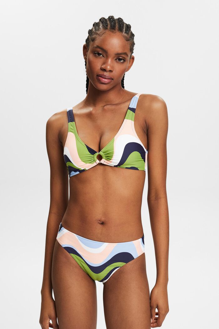 Bas de bikini taille basse à imprimé, NAVY COLORWAY, detail image number 4