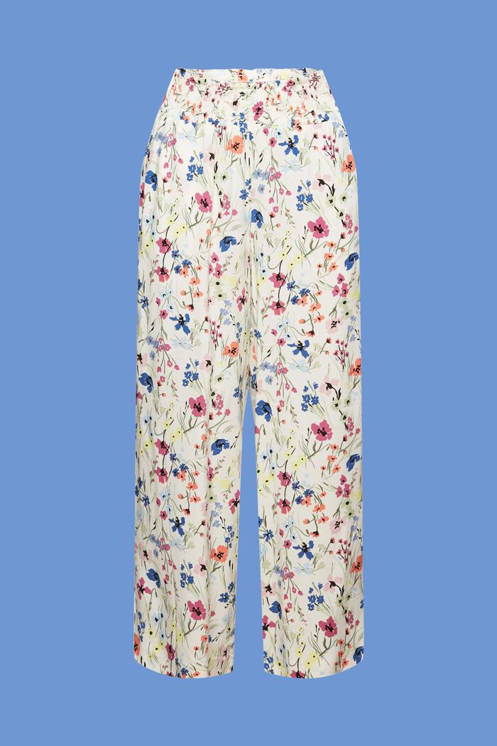 Pull-on culotte met print, OFF WHITE, detail image number 7
