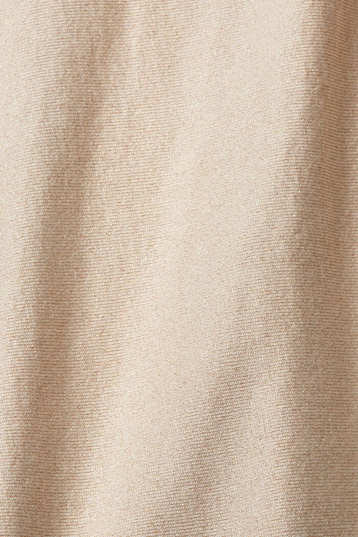 Glinsterende trui, LENZING™ ECOVERO™, DUSTY NUDE, detail image number 5