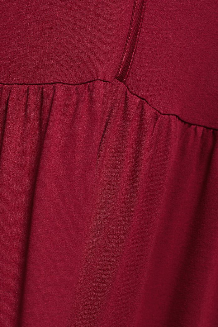 Mini-robe à volants étagés, LENZING™ ECOVERO™, CHERRY RED, detail image number 5